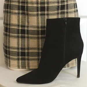 FOREVER 21 Faux Suede Stiletto Heeled Bootie